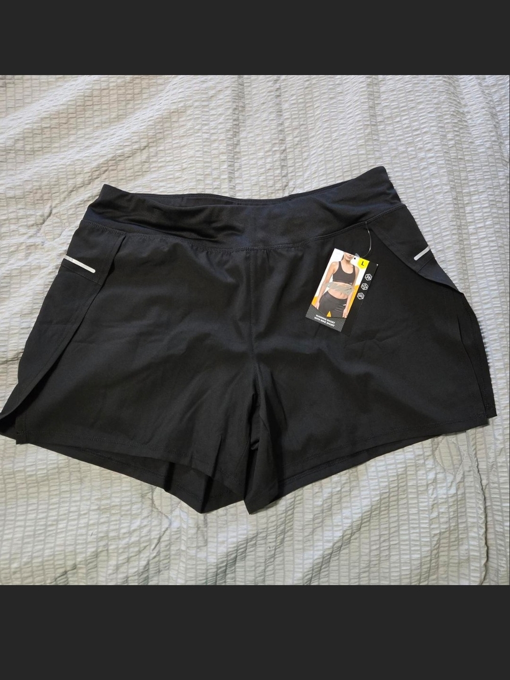Avia Black Women's Athletic Shorts NWT